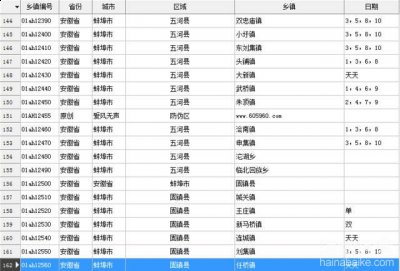 蚌埠赶集时间表 