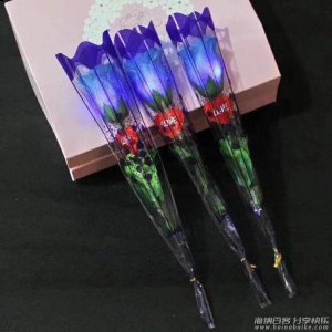 情人节单支玫瑰花批发_发光玫瑰花批发，三色玫瑰花 