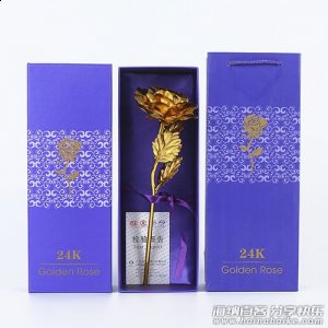 摆地摊卖金箔玫瑰花，情人节金箔玫瑰花，会销送礼金箔玫瑰
