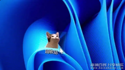 抖音最近很火的超级可爱的猫咪、塔姆电脑回收站“张嘴吃垃圾”图标设置教程