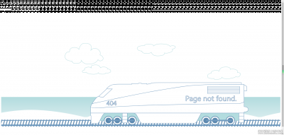 动态火车头诗和远方白云铁轨404错误页面html源码 