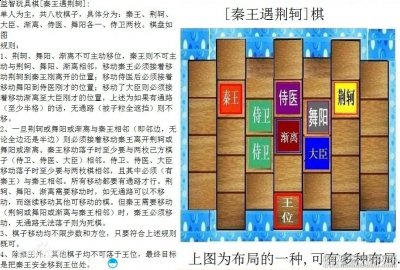 荆轲刺秦王 益智玩具棋 秦王遇荆轲 