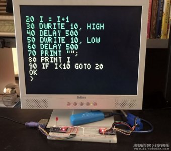 Arduino制作：支持Basic和VGA显示器的复古计算机 