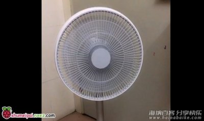 使用叮当声控智米电风扇 