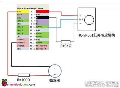 红外感应模块+蜂鸣器实现简易报警 