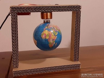 用电磁铁 DIY 磁悬浮地球仪 