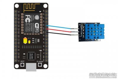 开源：ESP8266读DHT11温湿度，小程序实时显示 