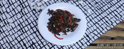 梅干菜怎么吃 干炒梅干菜的做法 