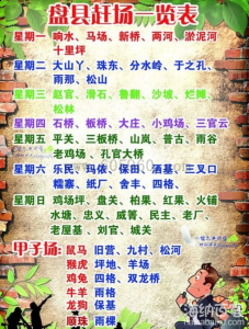 六盘水赶场时间表 六盘水赶场时间表