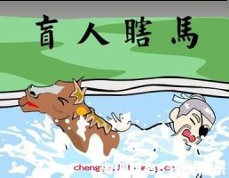 盲人骑瞎马的故事 - 盲人骑瞎马典故 - 成语故事 