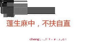 蓬生麻中的故事 - 蓬生麻中典故 - 成语故事 