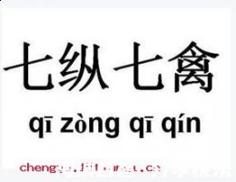 七纵七禽的故事 - 七纵七 