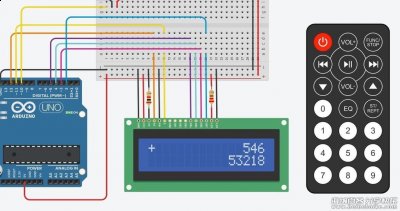 Arduino + LCD1602 屏幕实现遥控计算器 