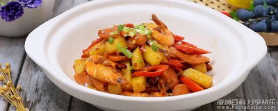 干锅虾的家常做法 干锅土豆虾的做法 