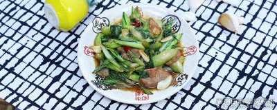 肉片炒菜心的做法 炒肉片的做法 