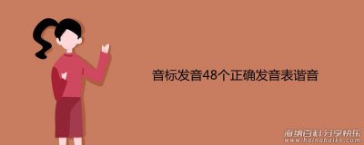 48个国际英语音标发音表及口型，好东西必须珍藏！（可打印）
